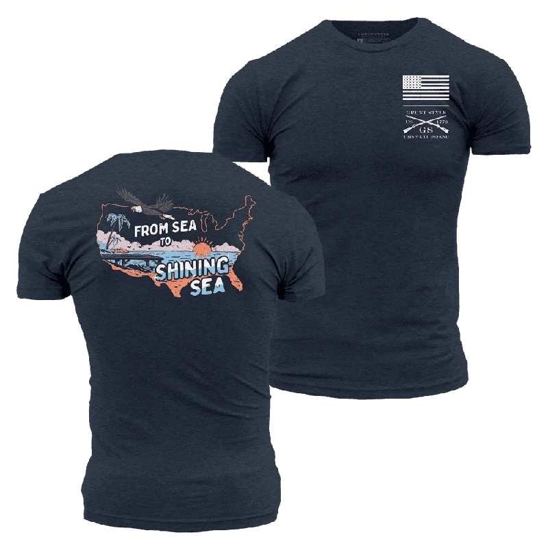 From Sea To Shining Sea T-Shirt - Midnight Navy