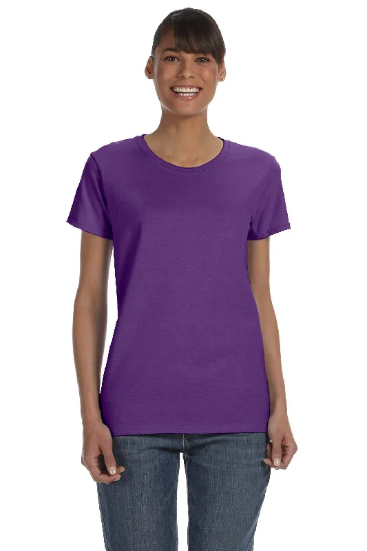 Gildan Womens Short Sleeve Crewneck T-Shirt - Purple