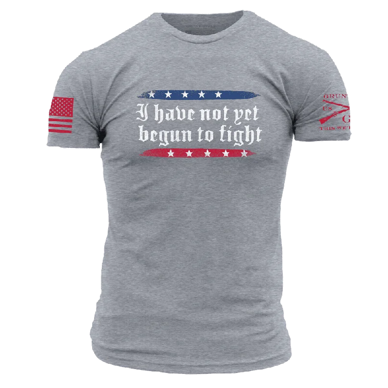 I Have Not Yet Begun To Fight T-Shirt - Dark Heather Gray