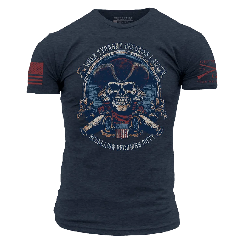 Rebellion Becomes Duty T-Shirt - Midnight Navy