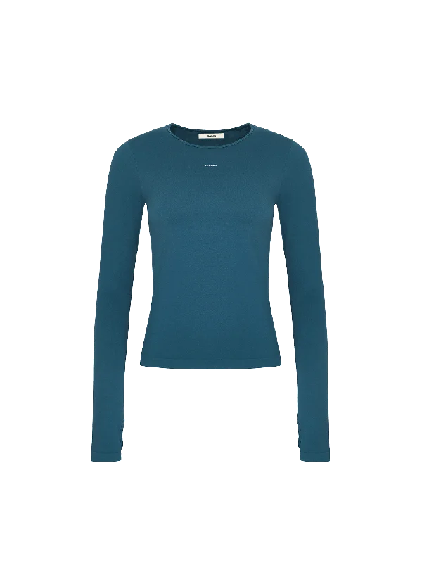 Women's Plant-Stretch Long Sleeve Top—storm blue