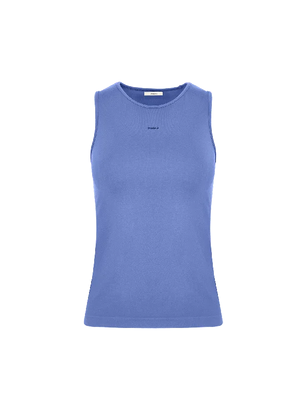 Women's Plant-Stretch Sleeveless Top—Iris Purple