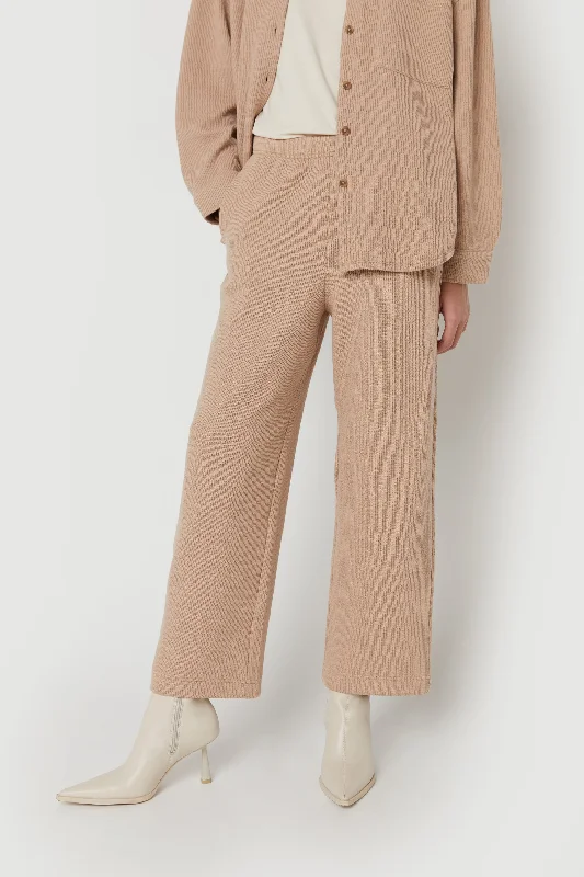 RIB-KNIT PANT