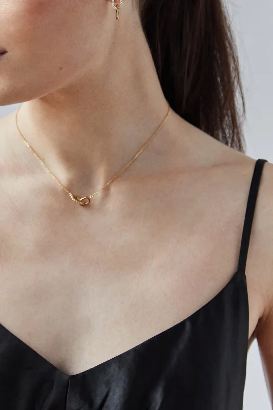 ZIRCONIA LINK NECKLACE