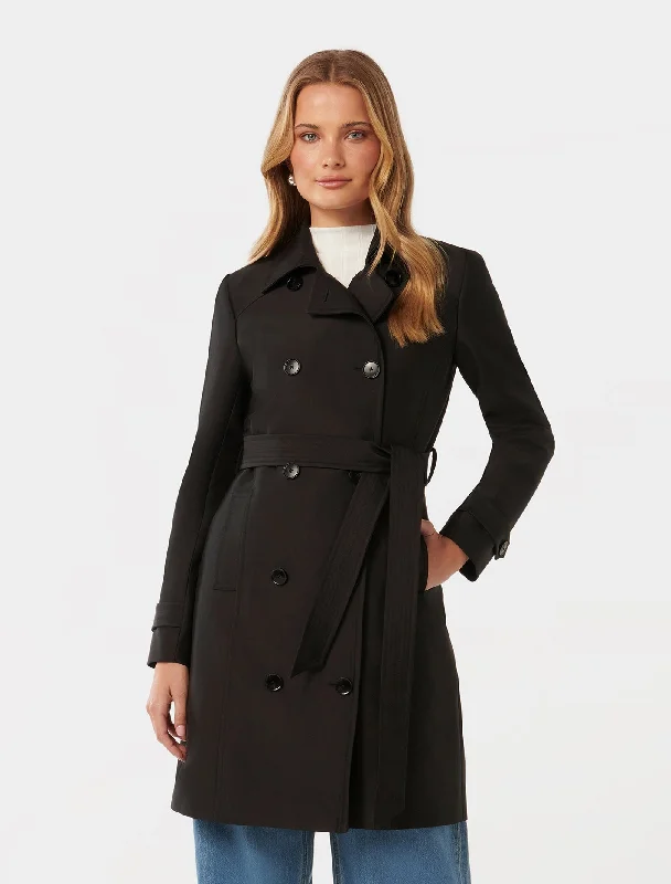 Alicia Short Trench CoatLogo Jackets