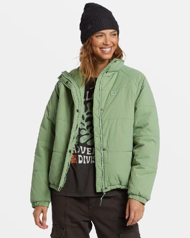 Billabong High Route Puffer Jacket-Salty SageFringed Jackets