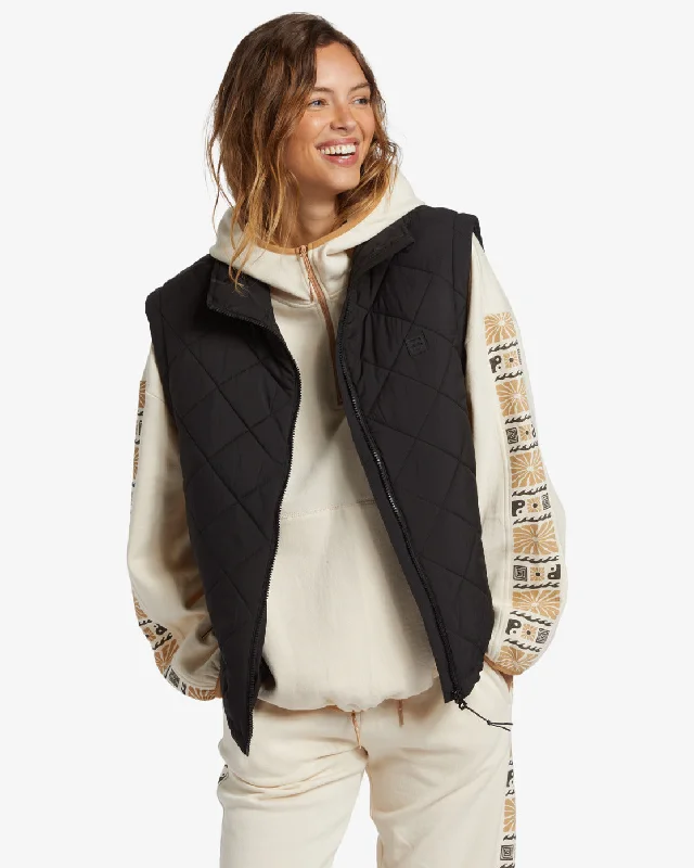 Billabong Transport Puffer Vest-BlackHooded Jackets