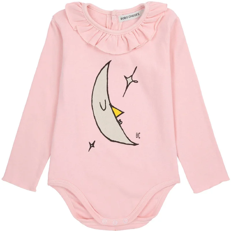 Bobo Choses Light Pink Beneath The Moon Ruffle Body