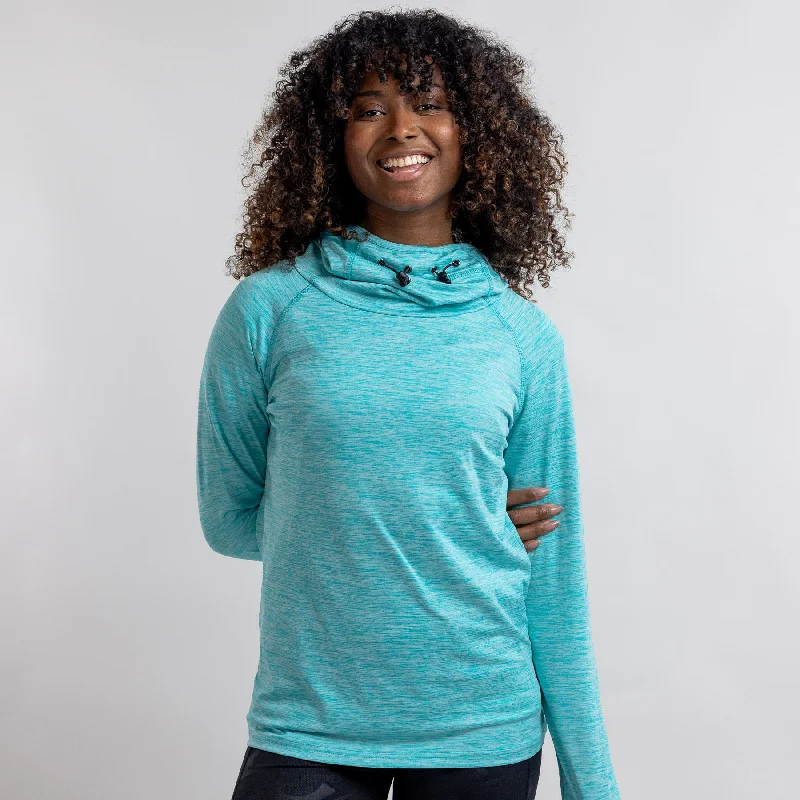 Cowl Neck Running Hoodie