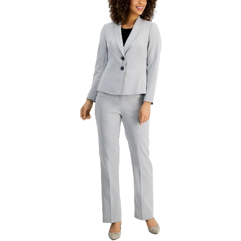 Le Suit Womens Petites Business Career Two-Button Blazer