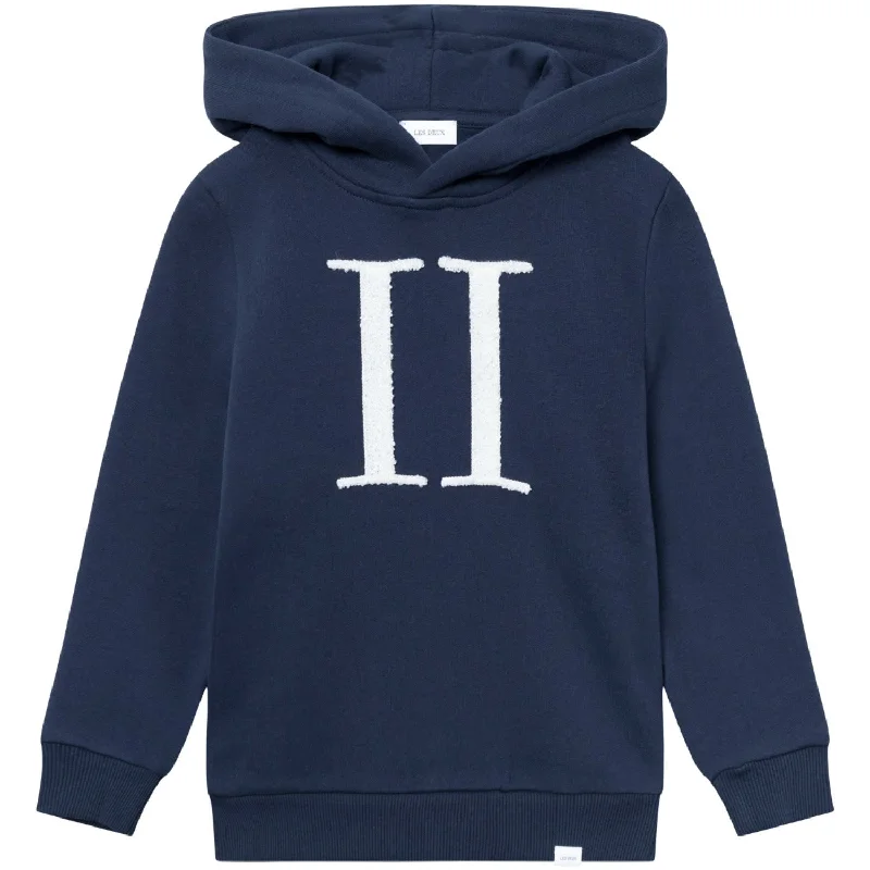 Les Deux Kids Dark Navy/Ivory Encore Bouclé Hoodie Kids