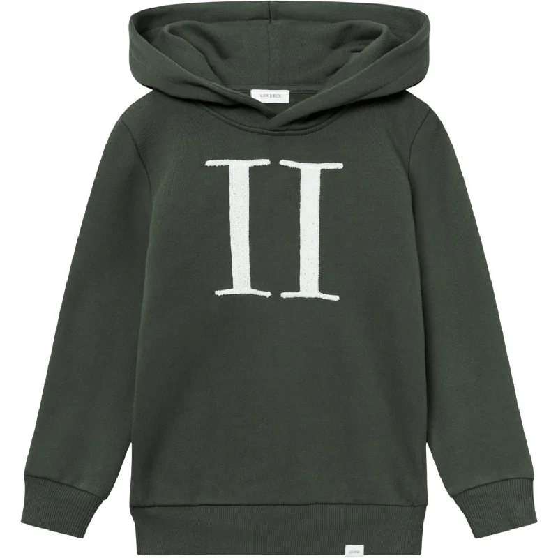 Les Deux Kids Forest Green/Ivory Encore Bouclé Hoodie Kids