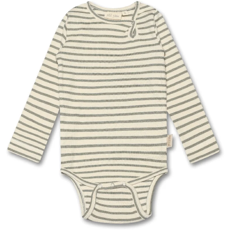 Petit Piao Green shadow Body Modal Striped