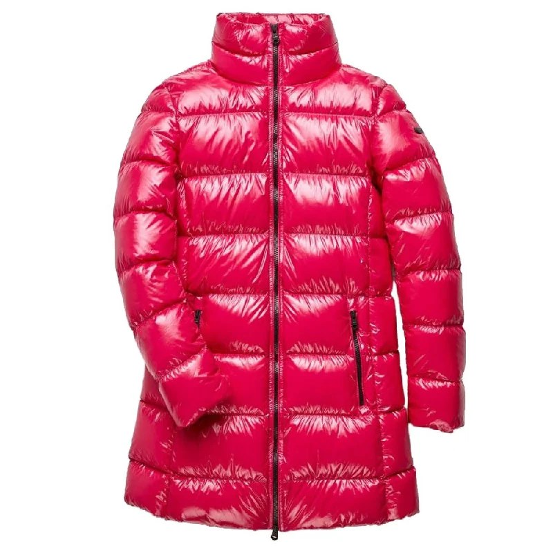 Refrigiwear pink Nylon Jackets & Women's CoatEmbellished Jackets