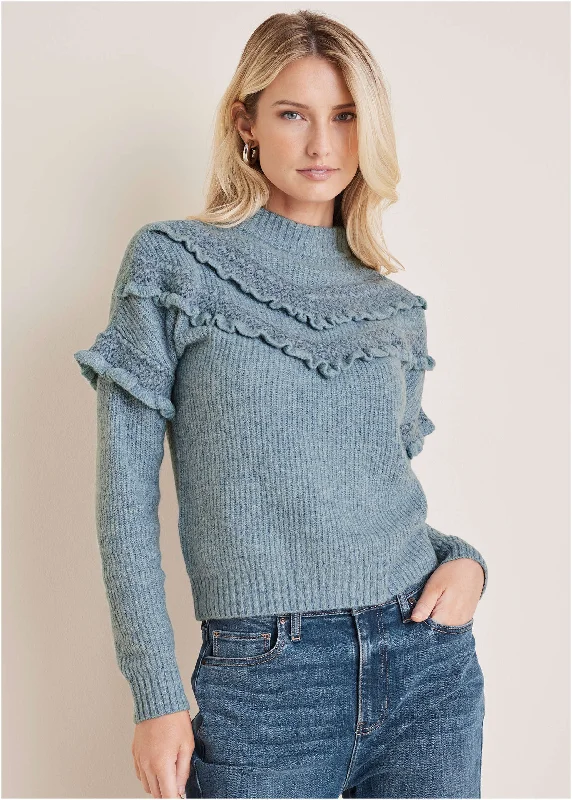 Cheveron Sweater  - Tourmaline