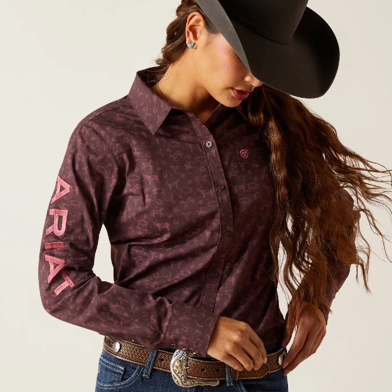 10047227 Ariat Women's WR Kirby Stretch LS Shirt Ancestry