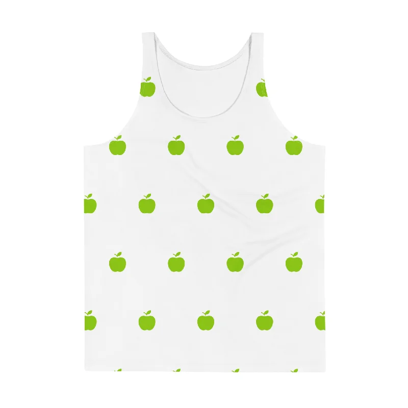 Brat Apple White Tank Top