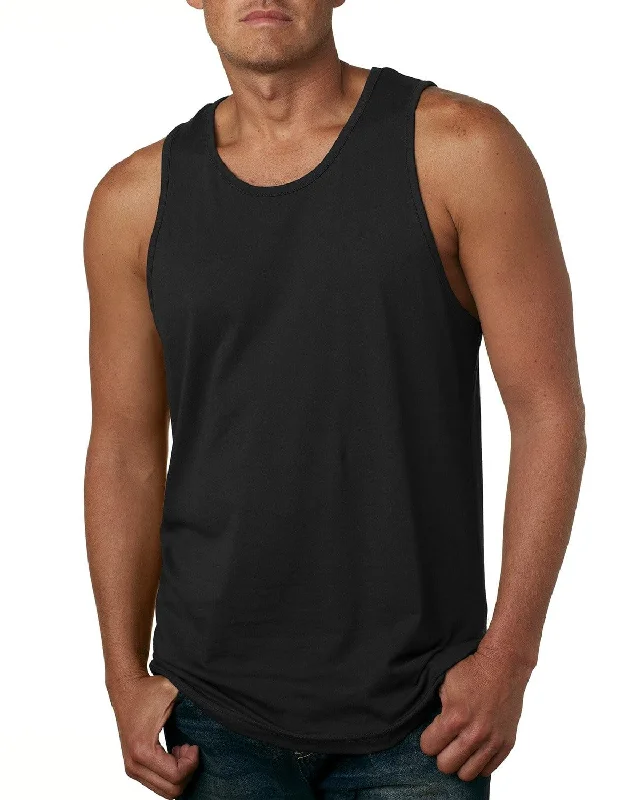 Next Level Mens Cotton Tank | Black