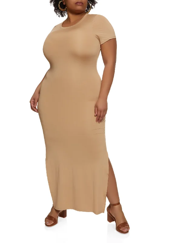 Plus Size T Shirt Maxi Dress