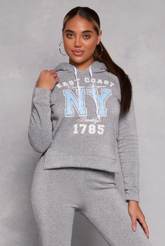 East Coast NY Graphic Pullover Hoodie