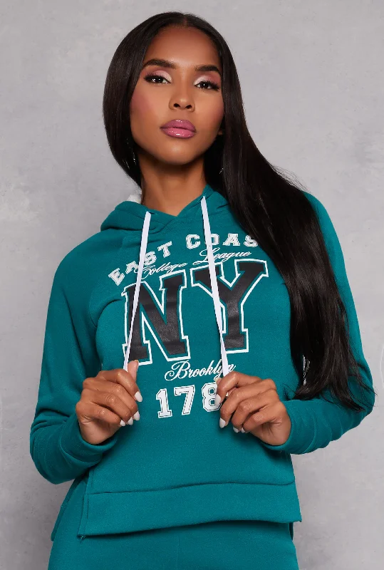 East Coast NY Graphic Pullover Hoodie