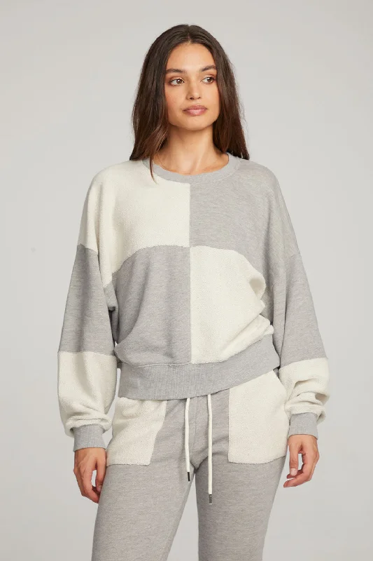 Marie Heather Grey Pullover