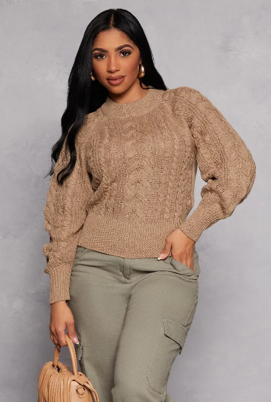 Cable Knit Pullover Sweater