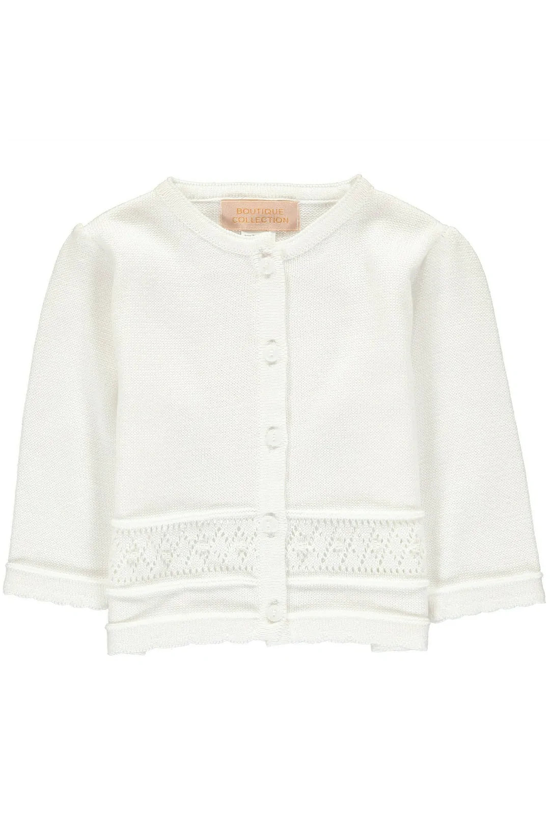 Baby Girl Classic White Cardigan