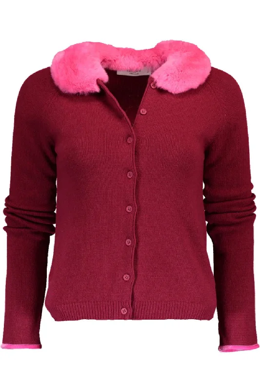 Cardigan With Fur Collar