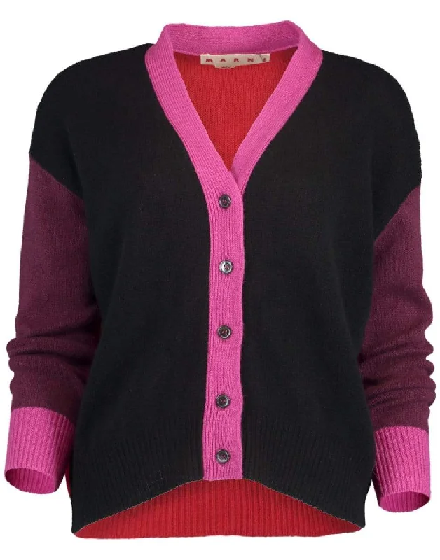 Colorblock Boyfriend Cardigan