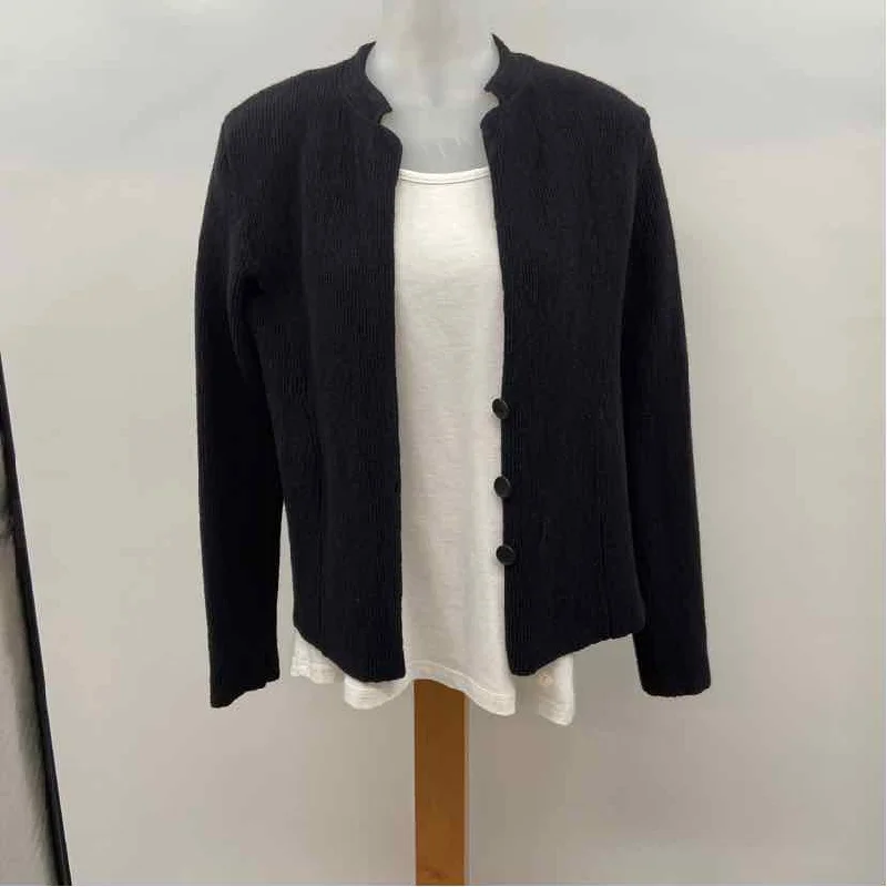 Eileen Fisher Women's Size S Black Solid Cardigan