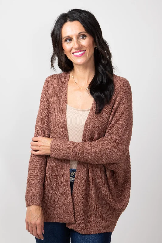 Shaker Stitch Cardigan for Women in Brick | 61865-BRK